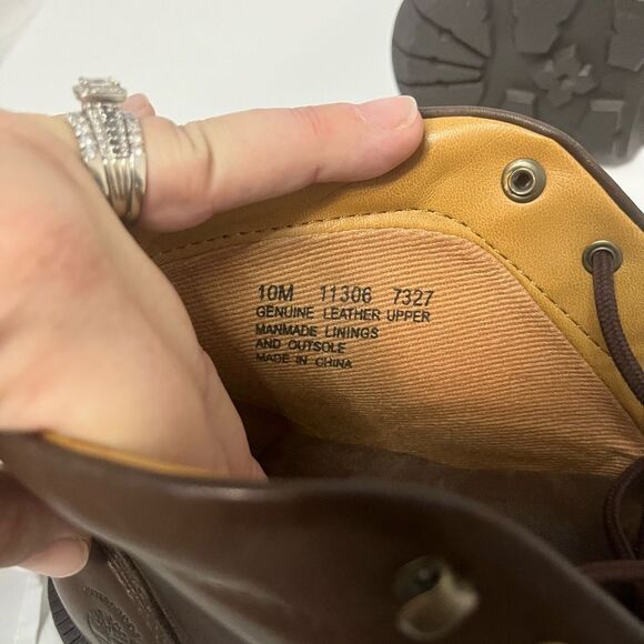 Timberland Brown Leather Boots Size 10M - Picture 9 of 9